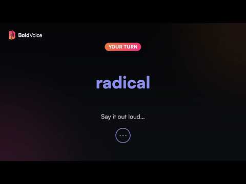 How to Pronounce Radical | Hear It Instantly