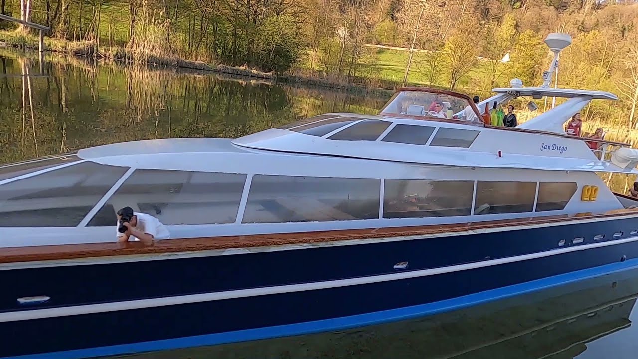 RC Modellboot Robbe San Diego top exclusiv blue Hull Bugstrahlruder + Ankerwinde Drohne by Holger K.