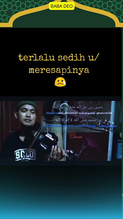 instrumen penyentuh qolbu 😊 #instrument #sholawat #cover #violindemak #youtube #trending #viral