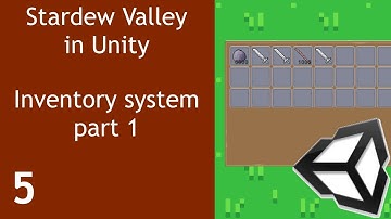 Stardew Valley like Game in Unity Episode 5 Inventory System Part 1
