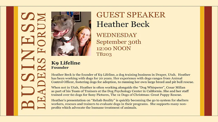 2015 Fall Business Lecture - Heather Beck