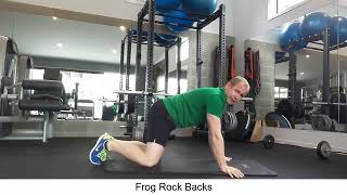 Frog rock back exercise demo