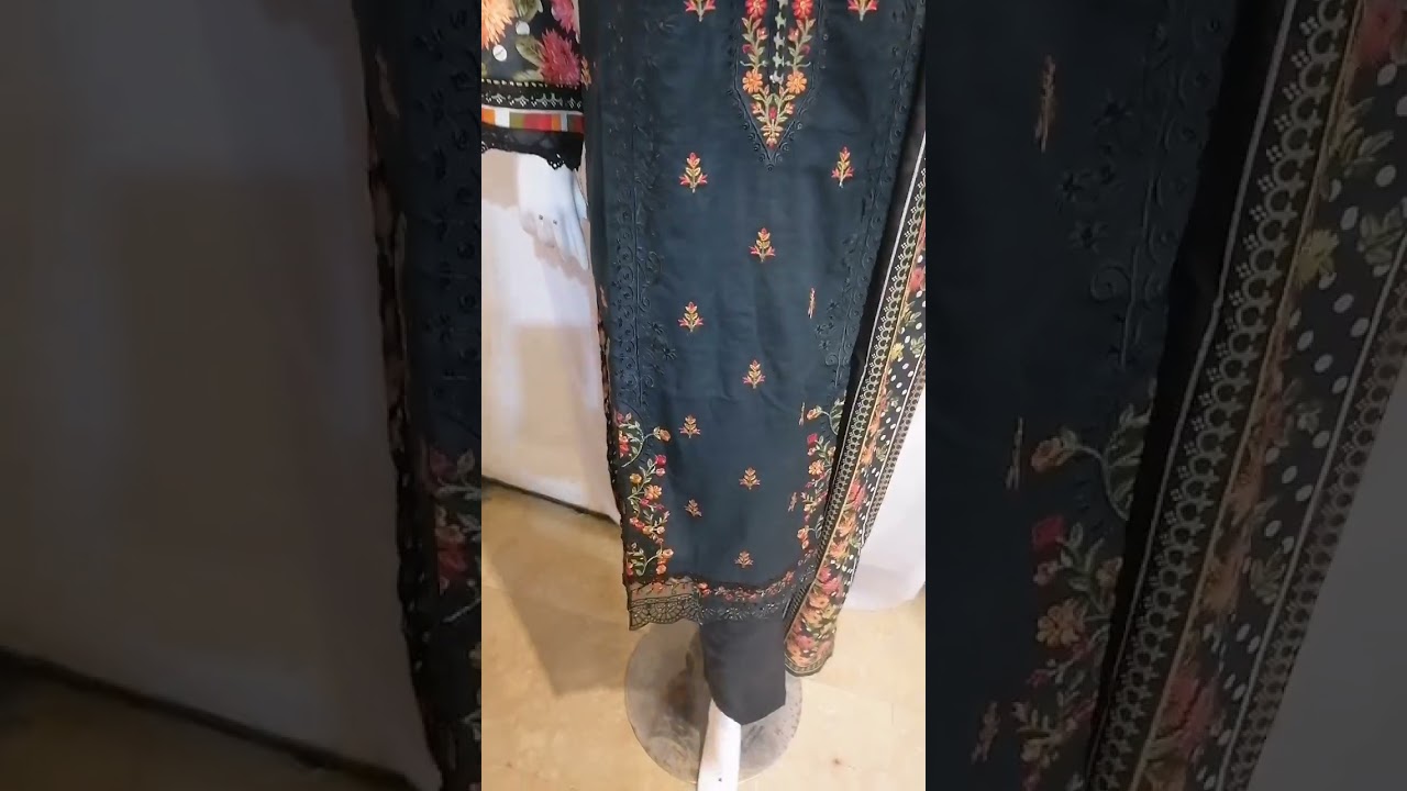 NINI'S Bin saeed embroidered lawn 3pc suits & Sizes available rawalpindi islamabad cell 03445445055