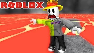 SURVIVING THE FLOOR IS LAVA IN ROBLOX!
