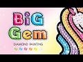 Diamond painting for kids  creativity for kids  big gem diamond painting