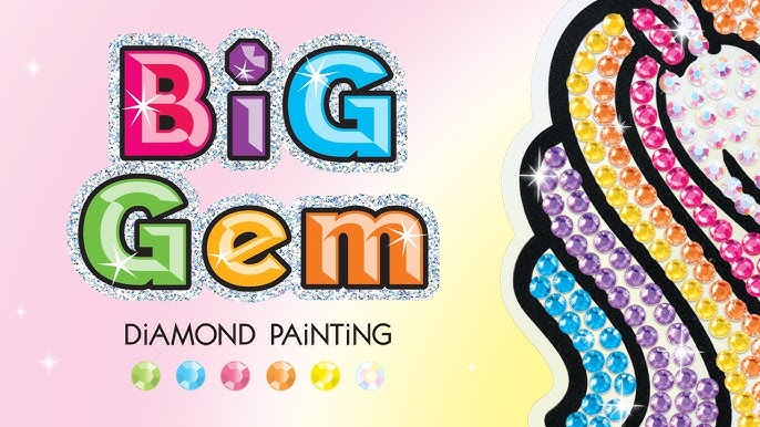 The perfect preschool activity: Big Gem Diamond Painting - Rave