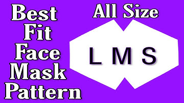 Trending Pattern (All Size L M S) Quick And Easy Face Mask Pattern Idea - DIY Face Mask Pattern