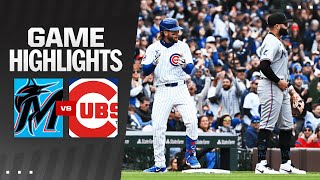 Marlins vs. Cubs Game 1 Highlights (4\/20\/24) | MLB Highlights