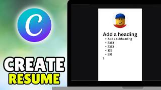How To Create A Resume In Canva Without Template (2026) - Full Guide