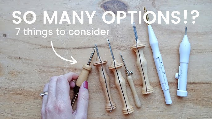 HOW does the ADJUSTABLE PUNCH NEEDLE work. How do the loops actually stay  in? Punch needle explained 