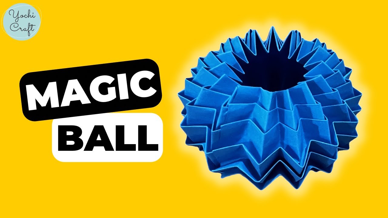 How To Make Origami Magic Ball | stress releasing origami diy stress ball [YochiCraft]