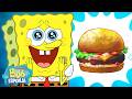 Bob Esponja | Os hambúrgueres de siri mais SABOROSOS! 😋🍔 | 10 Minutos | Bob Esponja em Português