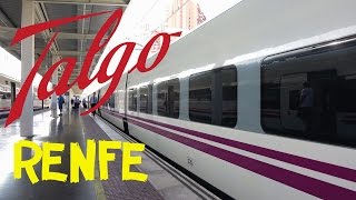 Spanish high speed rail renfe ave. traveling by talgo train from
valencia to alicante. tour inside the train. 4k ultra hd video made
sony ax53 camcorder.