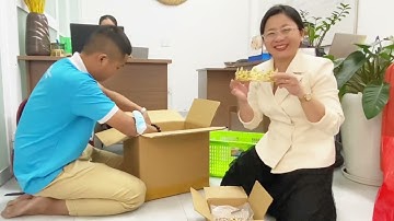 Gửi khô cá dứa 3 nắng và bánh kẹo đi California Mỹ ăn Tết 2023- Tập 6 - KHONIA Food