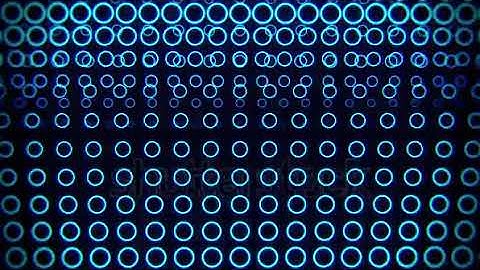 DAVE FX - Blue Neon Circles Wall Abstract Motion Background VJ Loop