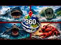 I Found Bloop, Kraken, and More Sea Monsters on Google Earth! VR 360°