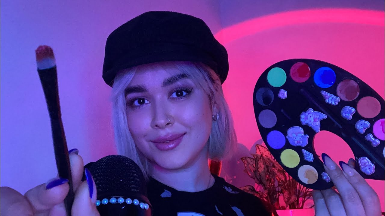 Persian ASMR نقاشیت میکنم و تو مور مور میشی😊صدای دهان و آدانس🫧💋