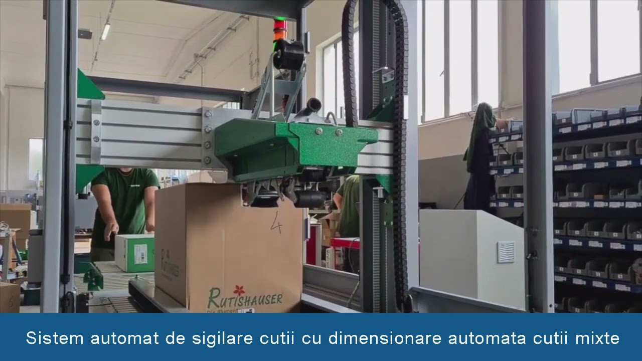 AMBALARE - Sigilare cutii carton mixte cu sistem de auto-dimensionare