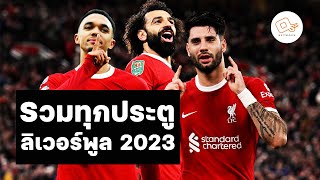 รวมทุกประตูของลิเวอร์พูล 2023 ( 19 เกมเฉพาะพรีเมียร์ลีก)