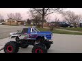 CEN racing HL150 Bigfoot Classic Flames body jumping curb