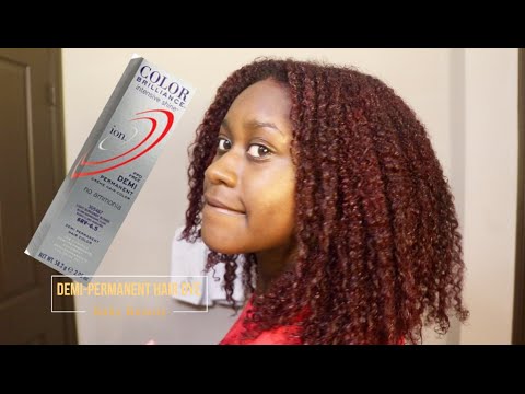 How I Dye My Hair Burgundy Red Ft Ion Color Brilliance Natural Hair Color Touch Up Shanna Jarea