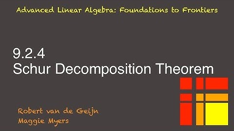 9.2.4 Schur Decomposition Theorem