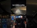 Low visibility landing #airbus #aviation