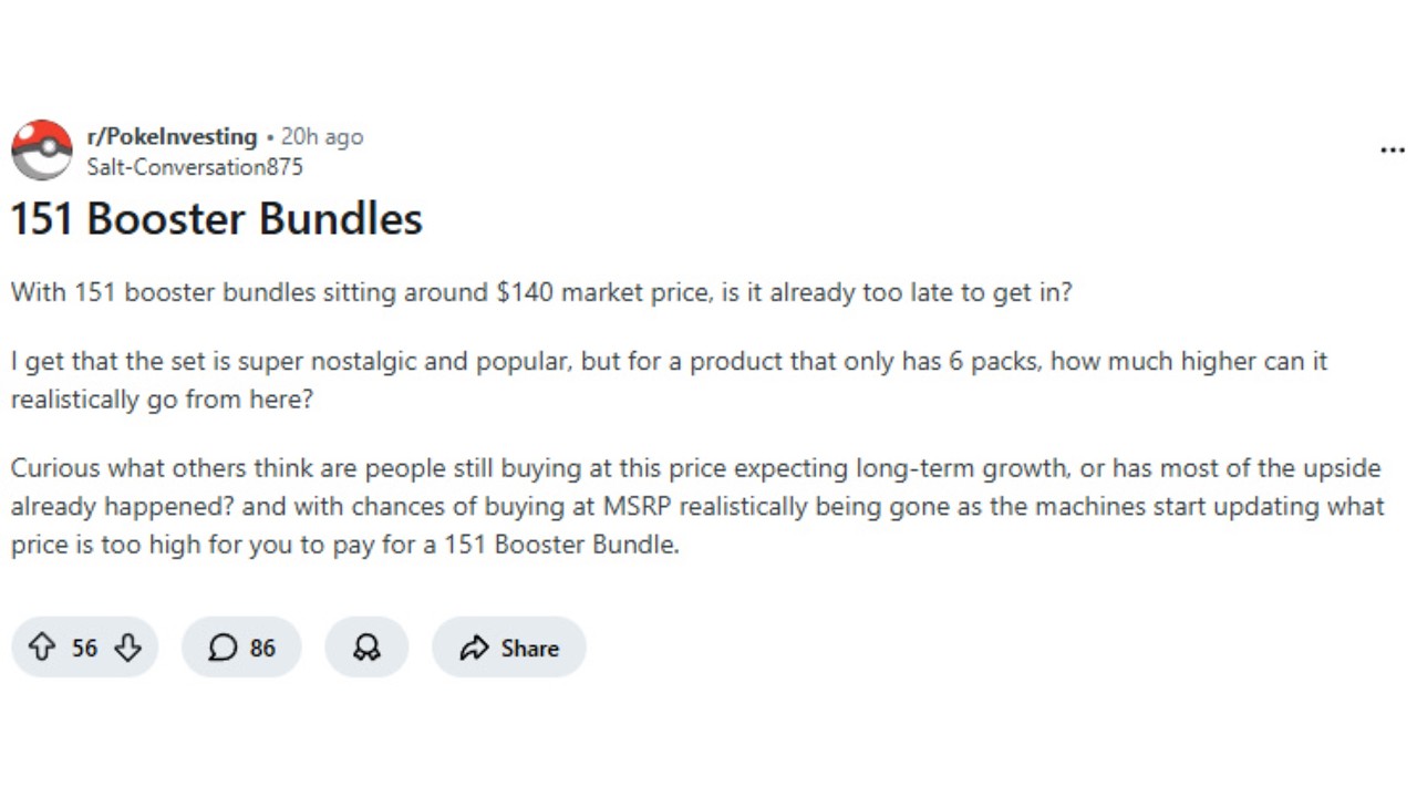 Инвестор в Pokemon считает, что инвестировать в 151-ю часть уже поздно, но это не так.