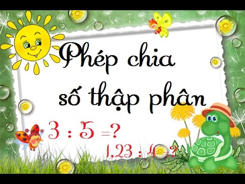 Video Phép chia số thập phân (Phần 1) - Toán lớp 5 [Online... - YouTube