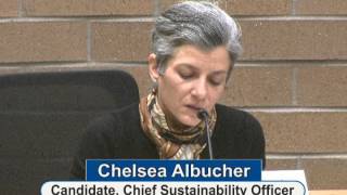 Community Forum with Chief Sustainability Officer Candidates