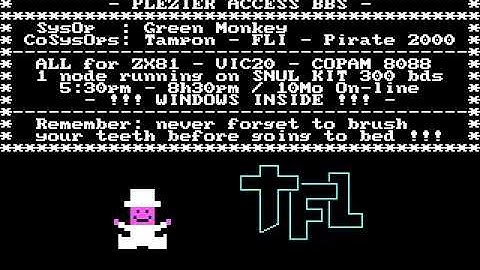 Kukoo 2 BBS intro CGA teaser (1994 TFL-TDV) PC MS-DOS