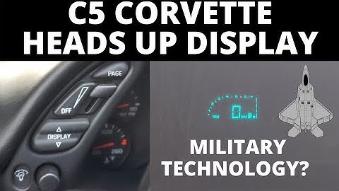 C5 Corvette Heads Up Display Walkthrough (HUD)