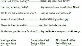 Urdu from english meeting somebody ...