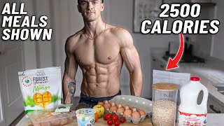 My 2,500 Calorie QUICK FAT LOSS diet (ALL MEALS SHOWN)