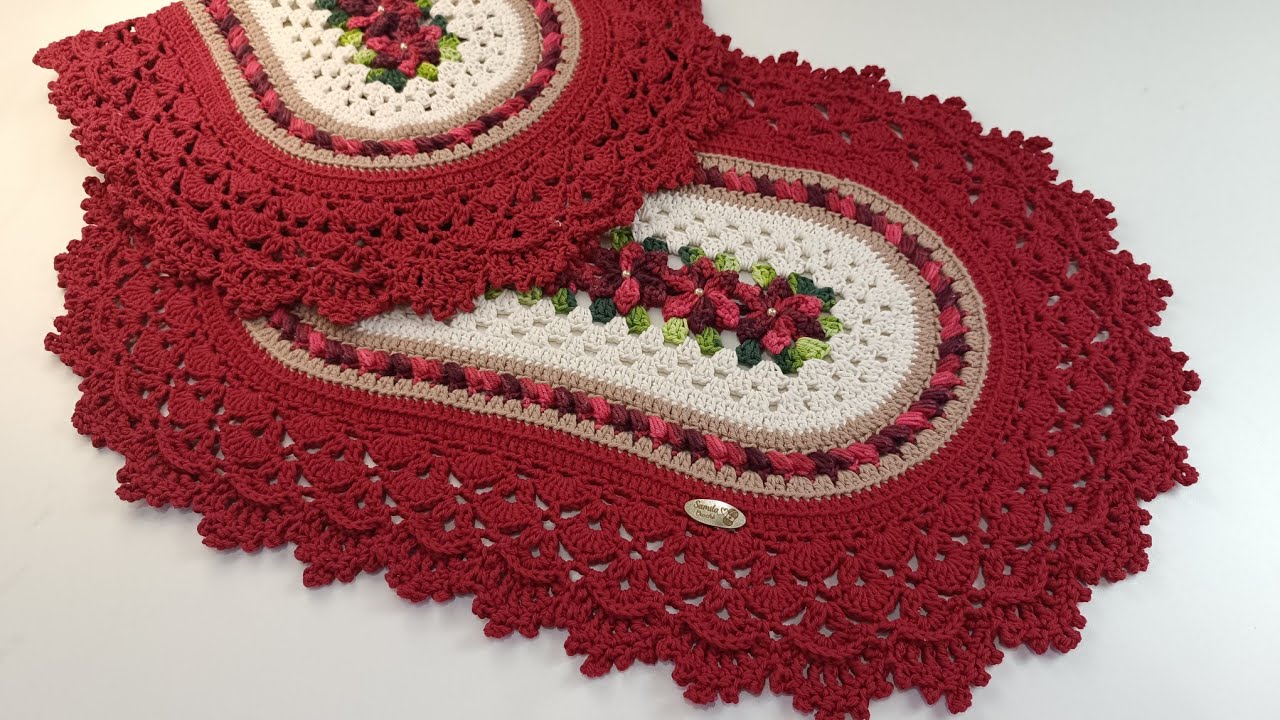 TAPETE ROMANCE EM CROCHÊ | DELICADEZA E ELEGÂNCIA ✨#Crochê #TapeteDeCrochê #Artesanato 
