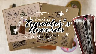 Unboxing | Traveler's Records (Passport size Notebook Cover Set)