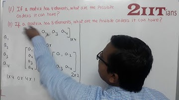 Matrices Exercise 8.1 Q 2 Class X ICSE | IIT JEE