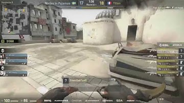 Ex6TenZ double HS at double doors - NiP vs Titan on dust2 - ESL ESEA EU Pro League