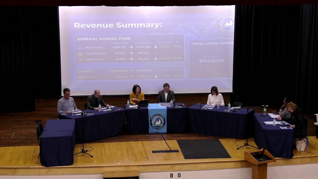 School Board Public Hearing Budget 2026