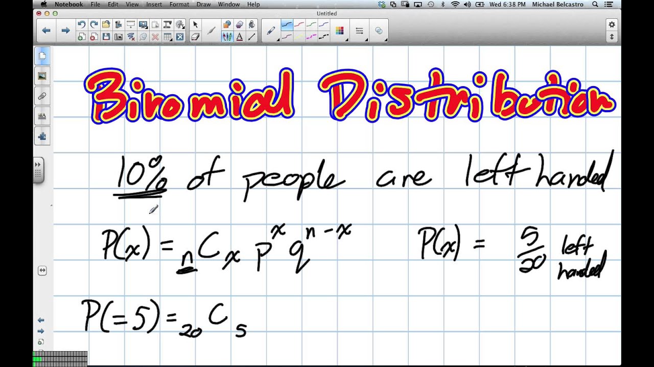 Binomial Distribution Grade 12 Data Management Lesson 7 2 2 6 13 - YouTube