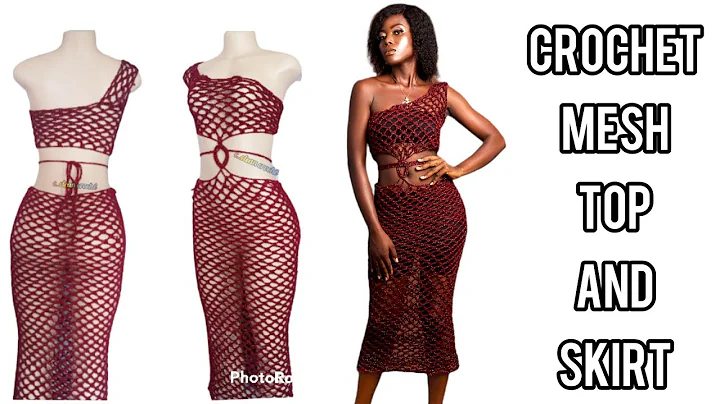 Learn to Create a Stylish Crochet Mesh Top and Long Skirt