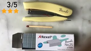 🔇 Rexel Bambi Mini Stapler — very tiny, slightly flimsy