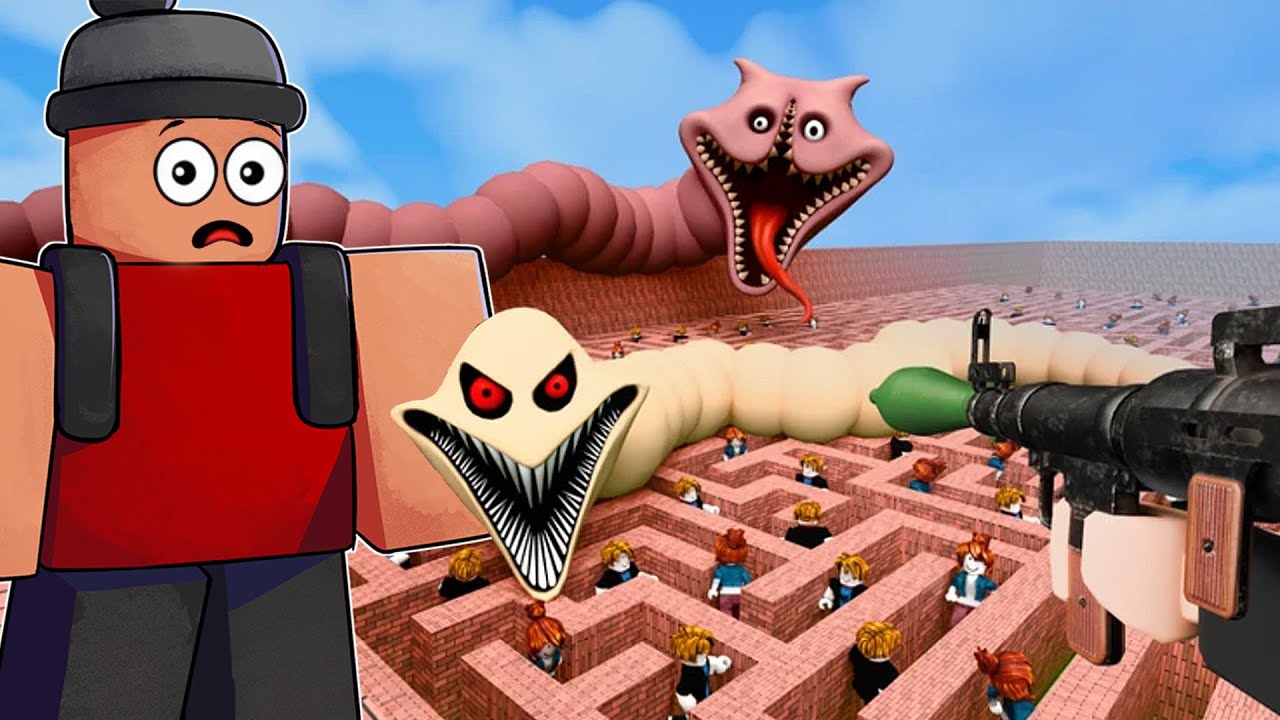 EU TENTEI SOBREVIVER 100 DIAS NO LABIRINTO DA MINHOCA GIGANTE!