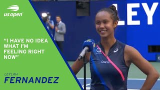 Leylah Fernandez On-Court Interview | 2021 US Open Quarterfinal