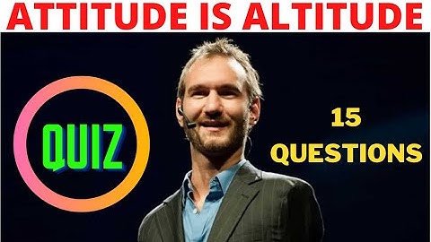 Attitude is altitude  - Comprehension quiz | 10th class || ESL DRILL