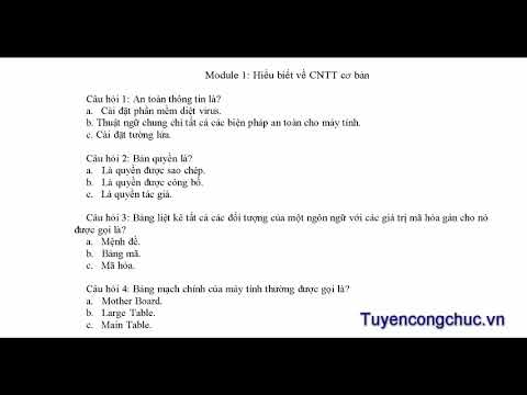 Video Bài giảng môn Tin học ôn thi công chức, viên chức... - youtube