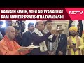 Ayodhya News | Pratishtha Dwadashi Celebrated At Ram Mandir As Rajnath Singh, Yogi Adityanath Visit