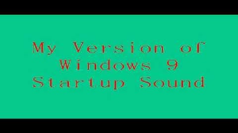 THE EPICNESS OF Windows 9 Startup