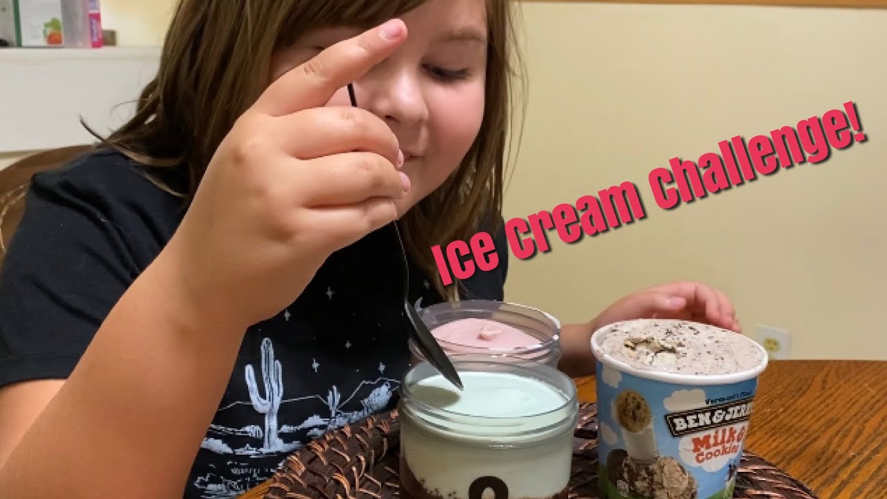Amelias Ice cream Challenge! YouTube