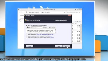 How to add and remove the features of AVG® Internet Security 2013 in Windows® 8